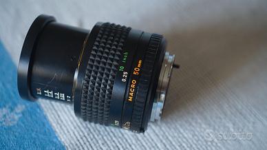 Ottica macro Minota 50mm f 3,5