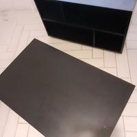 Tavolo basso tipo wenge' con annessa libreria