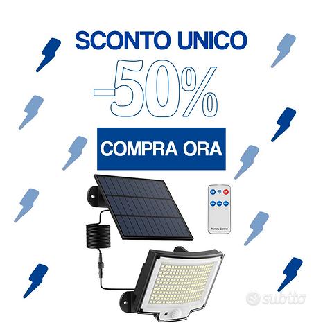 Luce solare LED esterna con sensore di movimento -