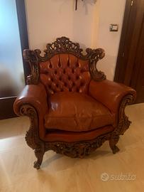 Poltrona stile barocco