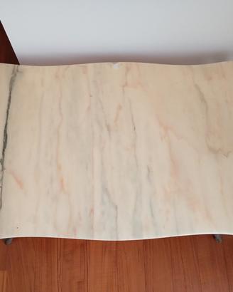 Tavolino ripiano marmo 