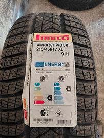 PIRELLI WINTER SOTTOZERO 3 215/45 R17 91H NUOVE