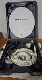 Kit parabola satellitare da campeggio Telestar