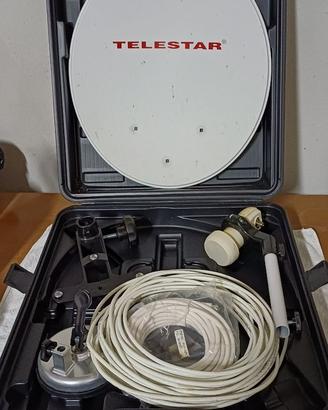 Kit parabola satellitare da campeggio Telestar
