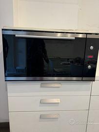 FORNO SCHOCK MOD.SFS196IX DA CM.90 ACCIAIO E NERO