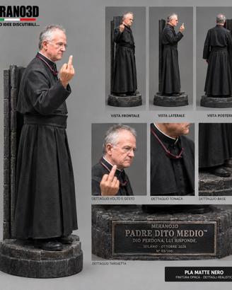 PADRE DITO MEDIO™ – Statuetta Satirica religiosa