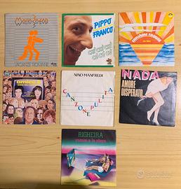 Collezionismo, 7 vinili da 45 giri, anni’80/90