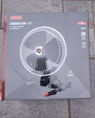 Ventilatore 24V da 25 cm per mezzi,campeggio NUOVO