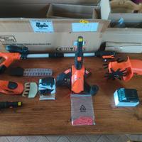 Aeratore, decespugliatore, tagliasiepi rifilatore