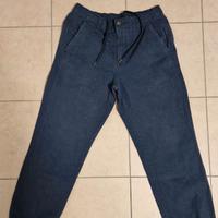 Pantaloni della Tuta con Taglio Dritto Uomo, Blu M