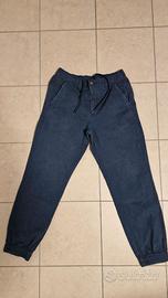 Pantaloni della Tuta con Taglio Dritto Uomo, Blu M