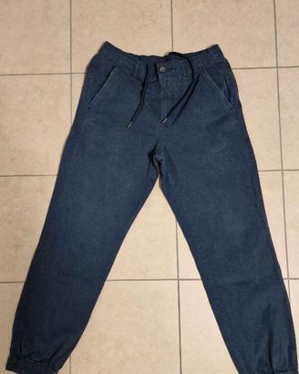 Pantaloni della Tuta con Taglio Dritto Uomo, Blu M