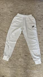 Pantaloni della tuta Nike Club Fleece bianchi XS
