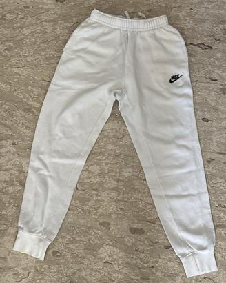 Pantaloni della tuta Nike Club Fleece bianchi XS