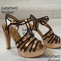 Scarpe col tacco dorate, diciottesimo, prezzo trat