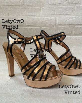 Scarpe col tacco dorate, diciottesimo, prezzo trat