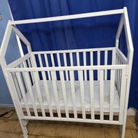 Lettino a Casetta Azzurra Design - Bianco + Matera