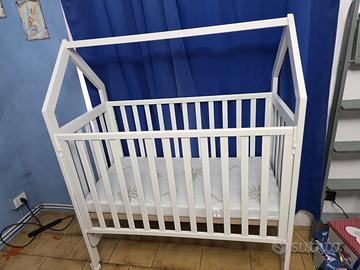 Lettino a Casetta Azzurra Design - Bianco + Matera