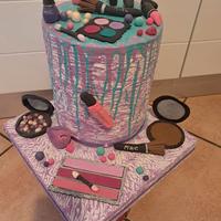 Torta scenografica tema Make up