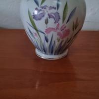 Vaso con tappo in ceramica Kutani giapponese 