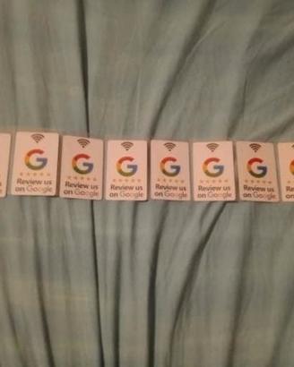 10 pezzi carte recensioni google 