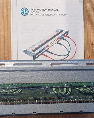 Patch Panel Neutrik NPP-TB 48 porte TB Jack Easy