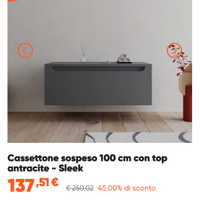 Cassetto sospeso