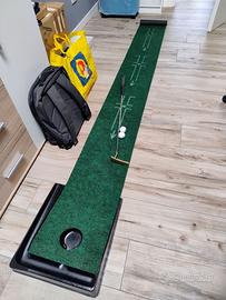 Tappetino da golf per allenamento putting + ferro