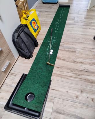 Tappetino da golf per allenamento putting + ferro