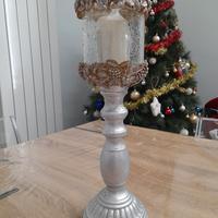 Portacandele candelabro argento / oro