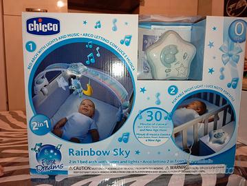 rainbow sky arco lettino con luce e musica chicco