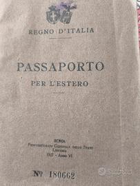 Passaporto Regno Italia 1927