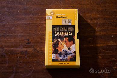 VHS del film Casablanca di Michael Curtiz cinema