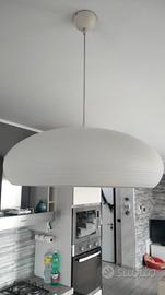 lampadario tondo bianco