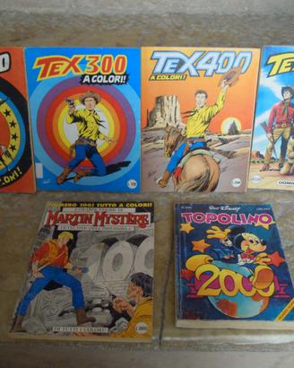 TEX 200 300 400 e 500 + TOPOLINO 2000 + MARTIN 100