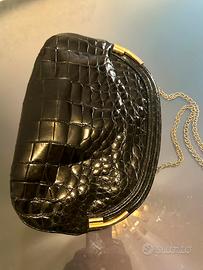 Donna Elissa Vintage Genuine Crocodile leather