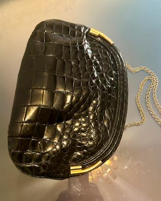 Donna Elissa Vintage Genuine Crocodile leather