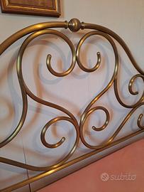 LETTO MATRIMONIALE IN OTTONE