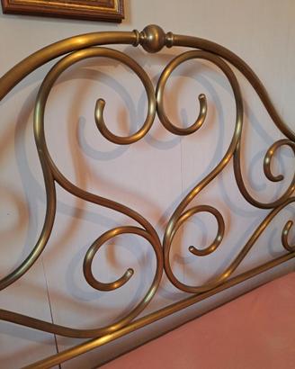 LETTO MATRIMONIALE IN OTTONE
