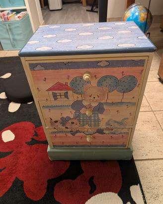 Cassettiera cameretta bambini 