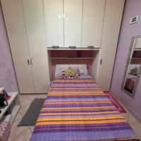 Armadio Mercantini e letto 1,5pz con materasso