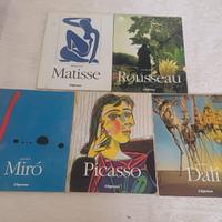 5 libri espresso pittori dali' picasso miro' rouss