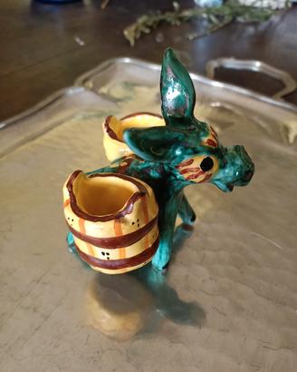 asinello in ceramica Deruta