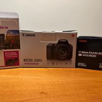 Canon 250D +kit fotografico