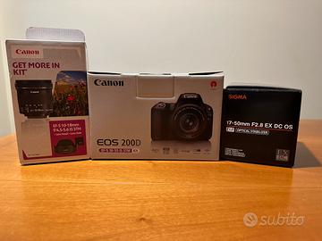 Canon 250D +kit fotografico