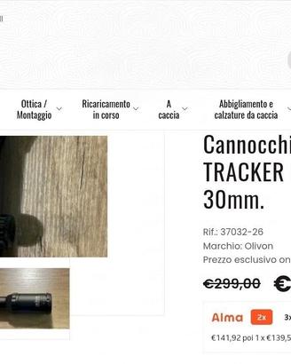 OLIVON TRACKER PRO 1-4X24IR MULTICOATED.  279 euro