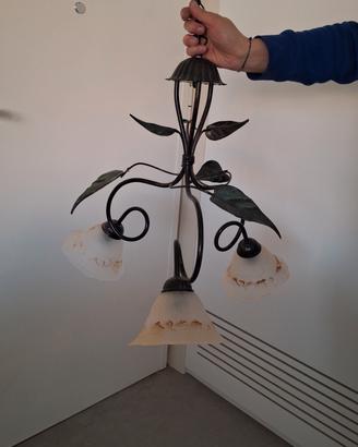 lampadario con 3 punti luce