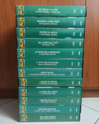 Collezione videocassette "Conoscere le Alpi"