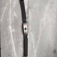 Bracciale in gomma e acciaio 