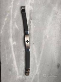 Bracciale in gomma e acciaio 
